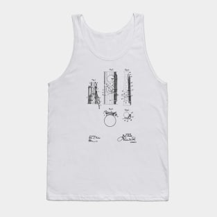 saxophone vintage patent drawing Tank Top